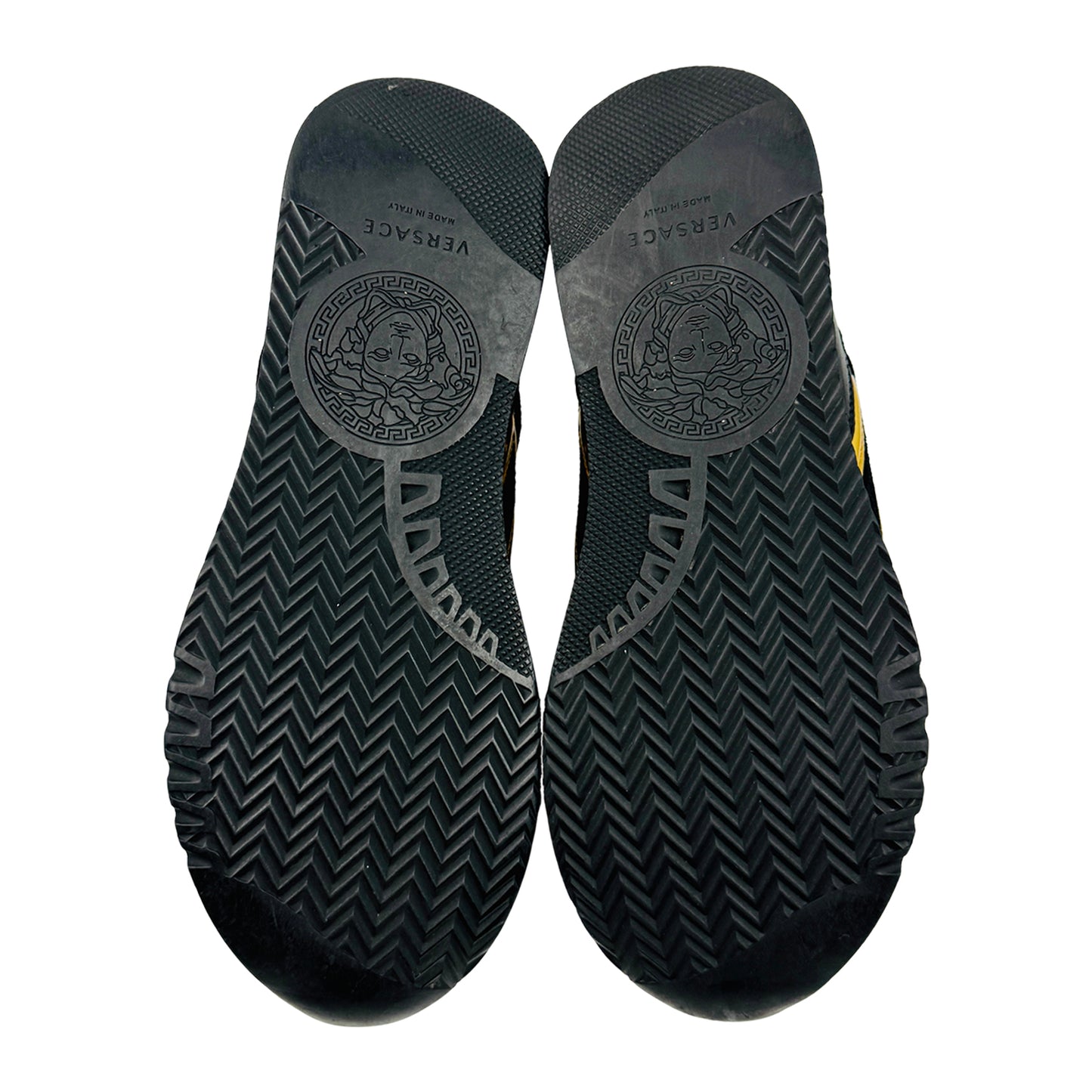Versace Men's Greek Key Black Shoes (Size 42/42.5) - DSU5638