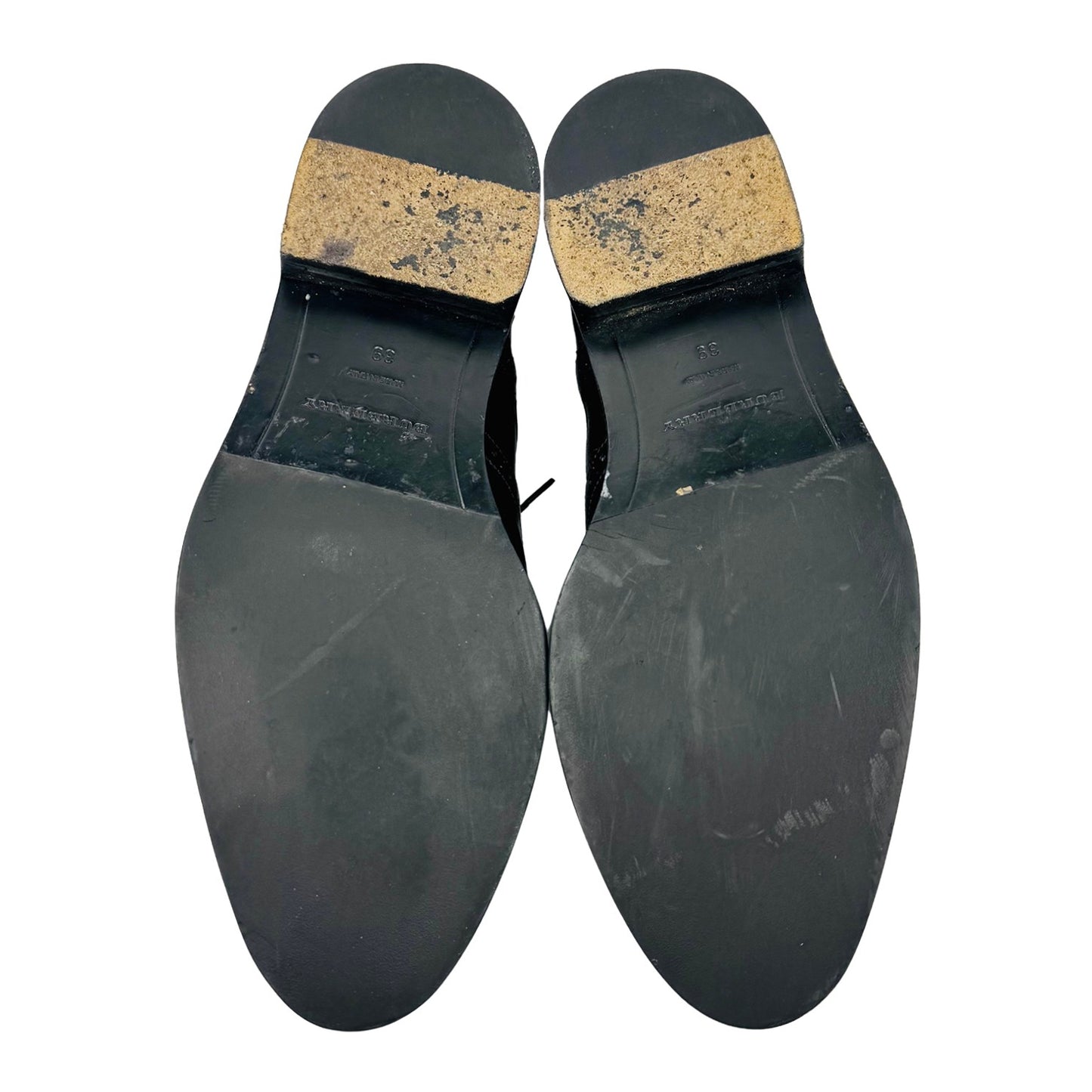 Burberry Black Brogue Leather Oxfords (Size 39/39.5)