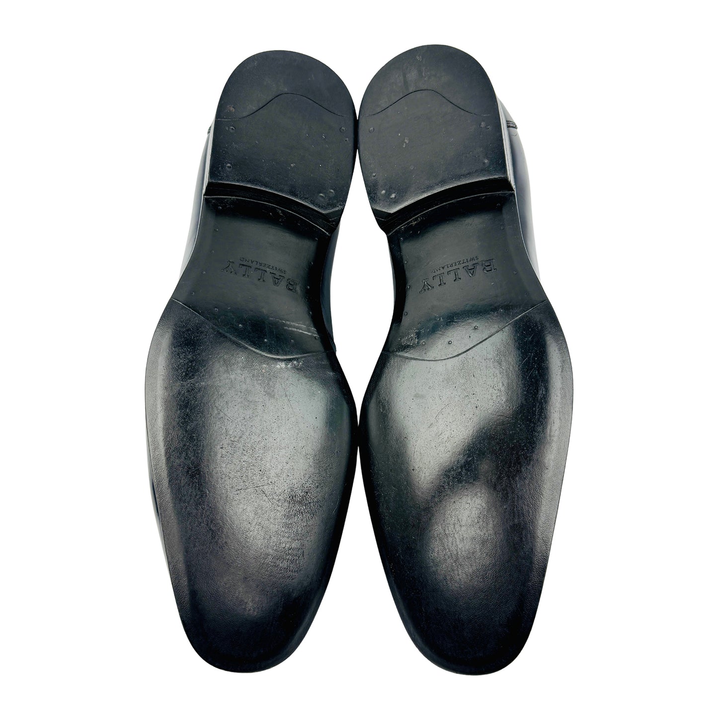 Bally Men's Navy Blue Polished Leather Loafers (Size 42.5)