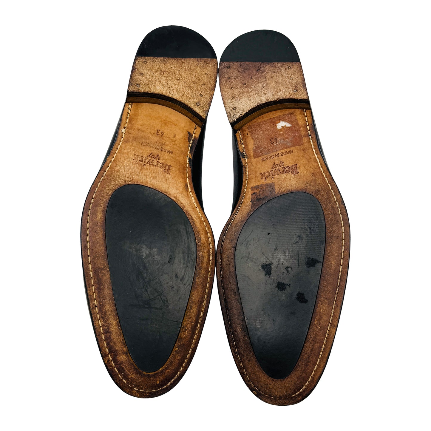 Berwick 1707 Black Penny Loafers (Size 43/43.5) - 5062