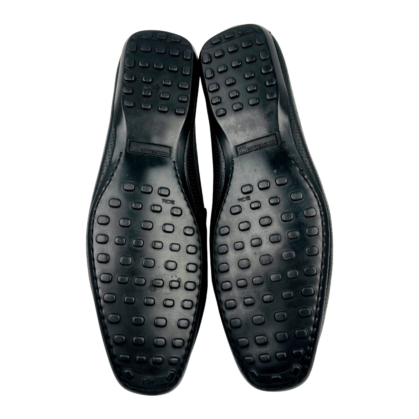Corneliani ID Men's Black Penny Loafers (Size 44)