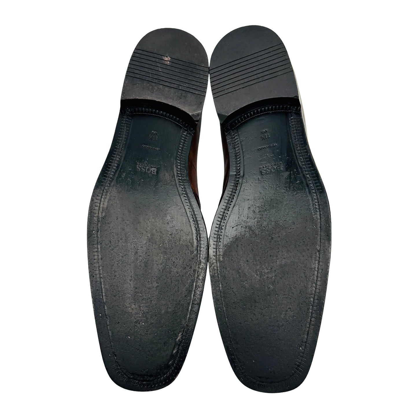 Hugo Boss Men's Brown Leather Bit Loafers (Size 45/45.5) - 50200774