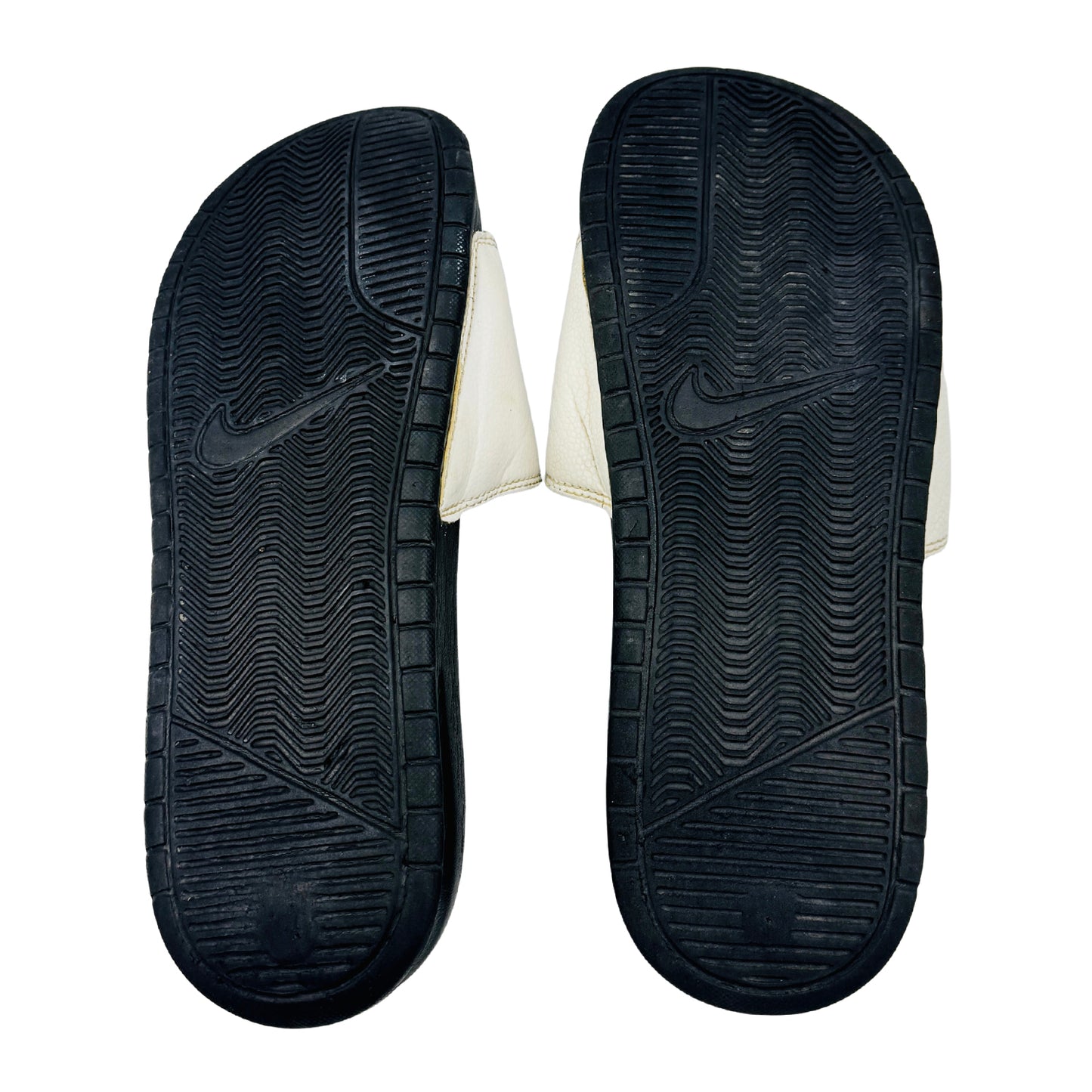 Nike Benassi JDI 'White Black' Slides (Size 44) - 343880-100