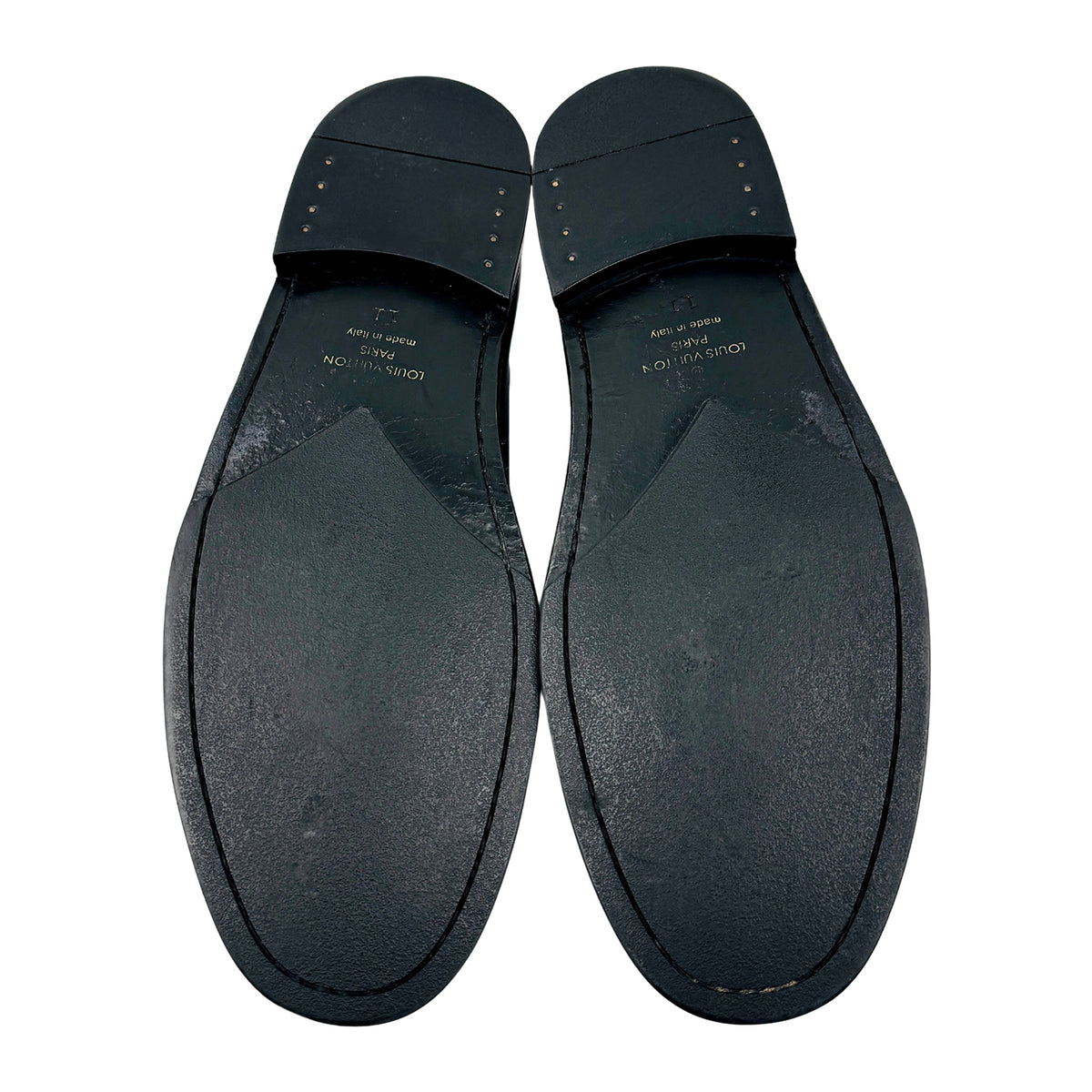 Louis Vuitton Major 'LV Initials' Black Loafers (Size 44)