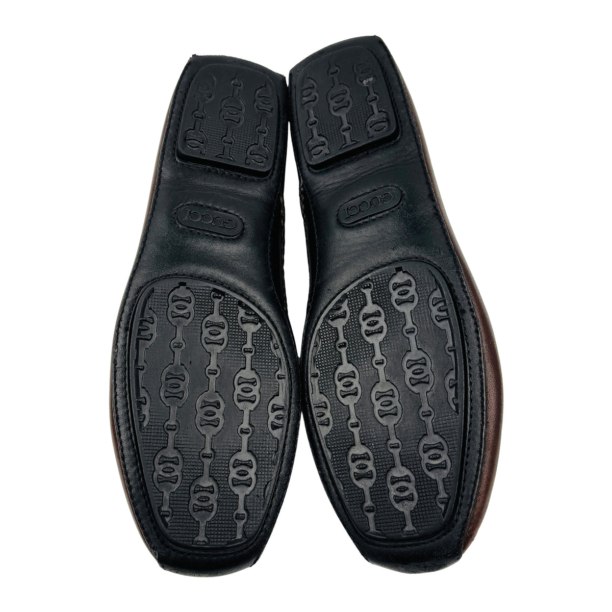 Gucci Dark Brown Leather Horsebit Driving Loafers (Size 39)