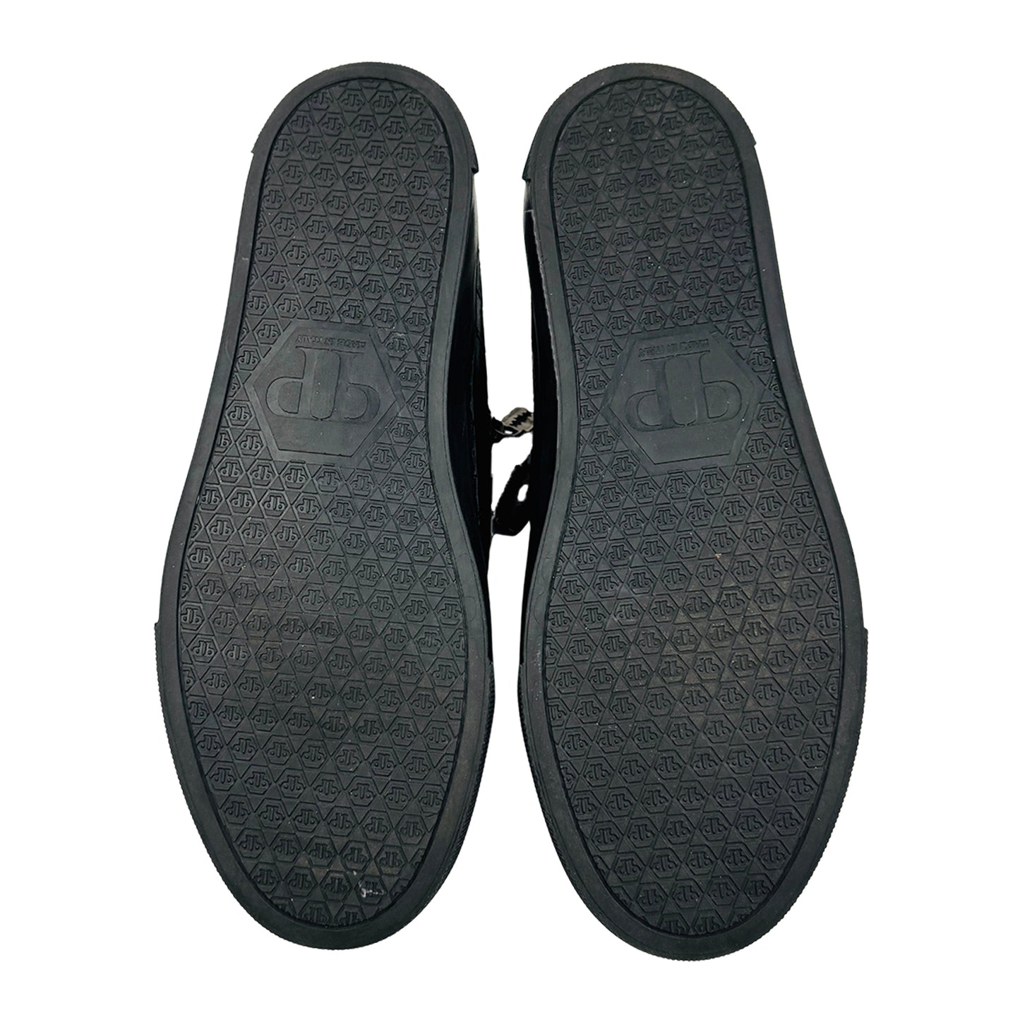 Philipp Plein Razor Zip Croc Embossed Sneakers (Size 42.5)