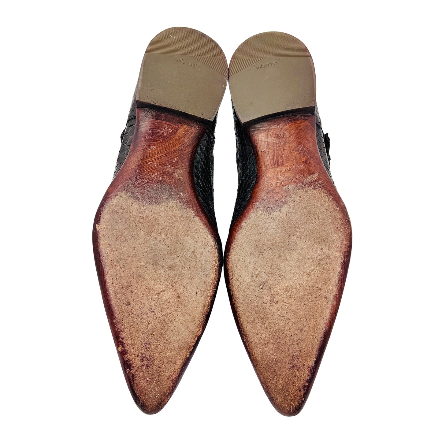 Cesare Paciotti Brown Exotic Leather Python Shoes (Size 42.5/43)