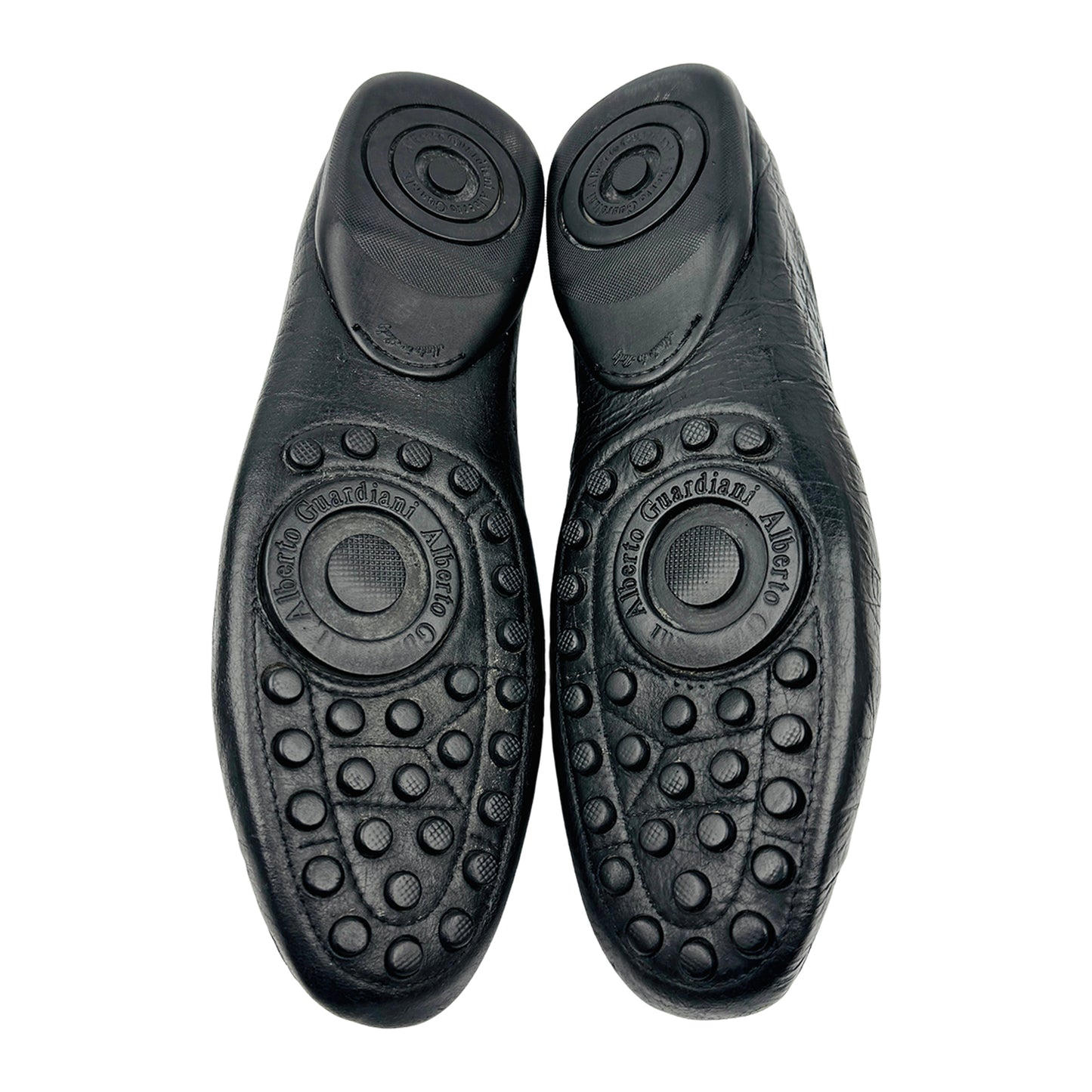 Alberto Guardiani Croc Embossed Leather Loafers (Size 43)