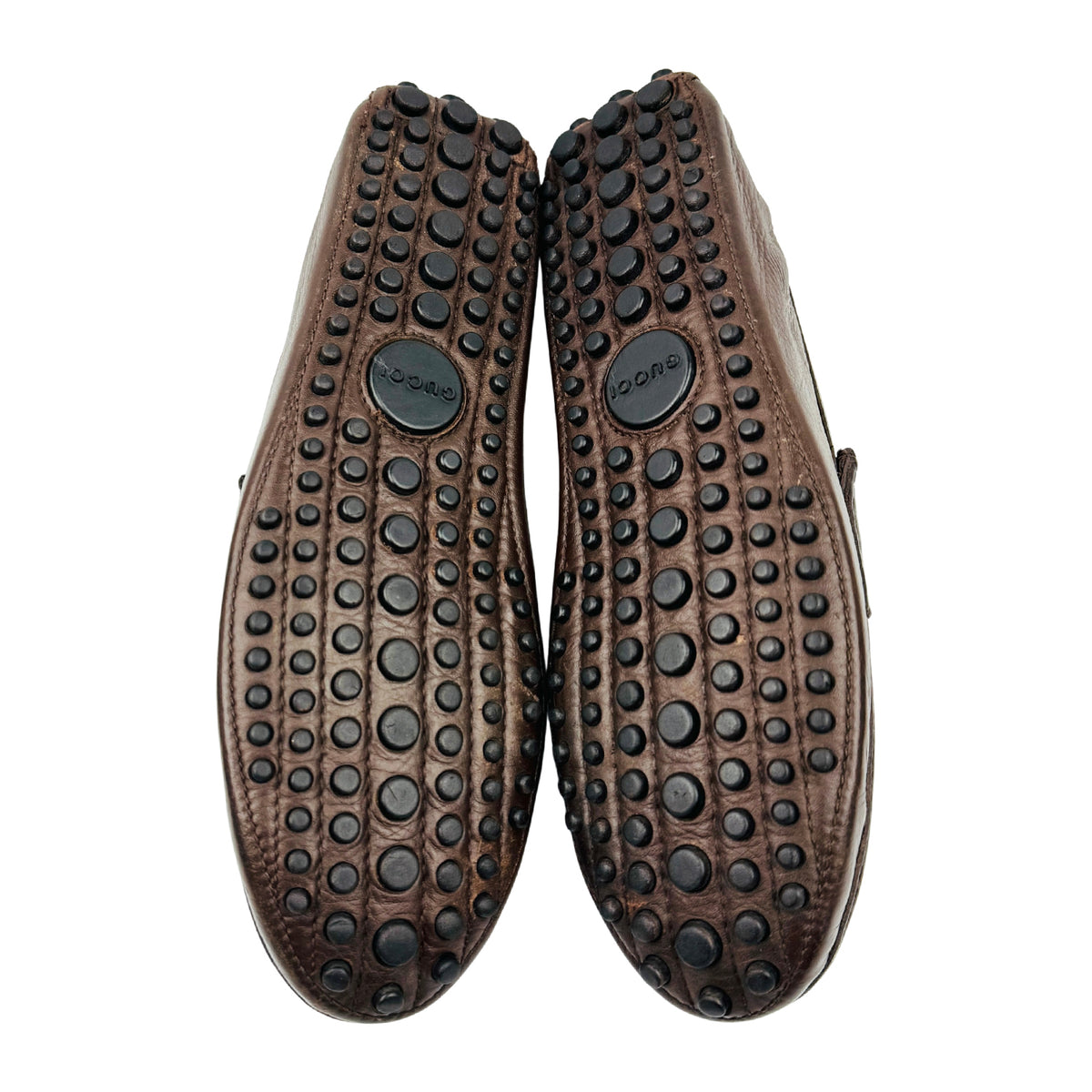 Gucci Dark Brown Leather Horsebit Loafers (Size 42)
