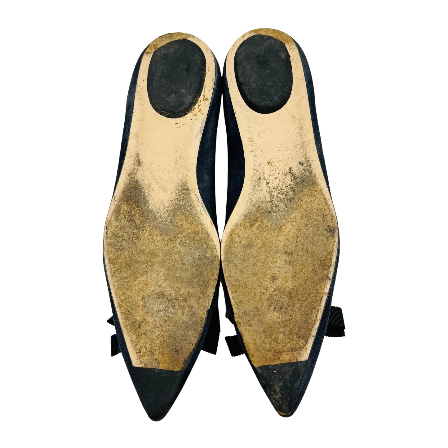 Gucci Black Leather Ballet Flats (Size 35.5) - 417574