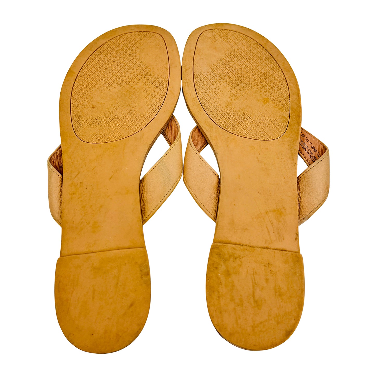 Tory Burch Monroe Beige Flip Flops (Size 41) - 39670