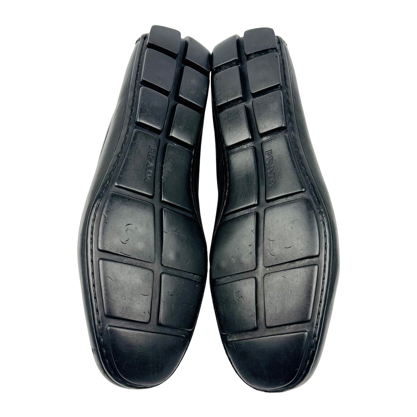 Prada Black Leather Loafers (Size 41/41.5) - 2DD007