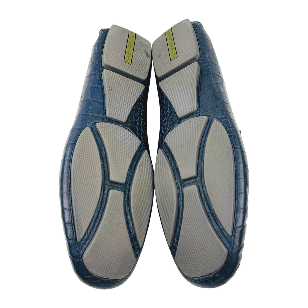 Donald J Pliner Crocodile Leather Navy Loafers (Size 46)