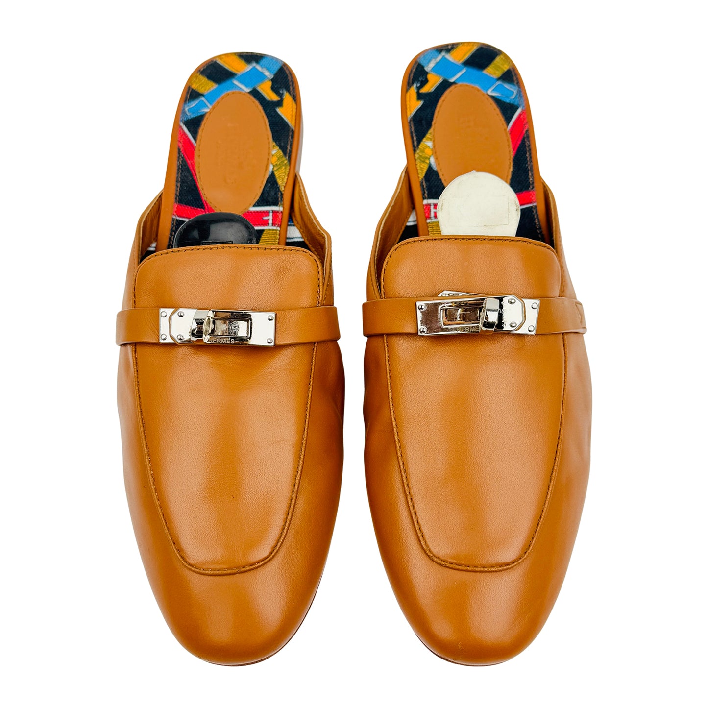 Hermès Oz Brown Leather Mules (Size 40)