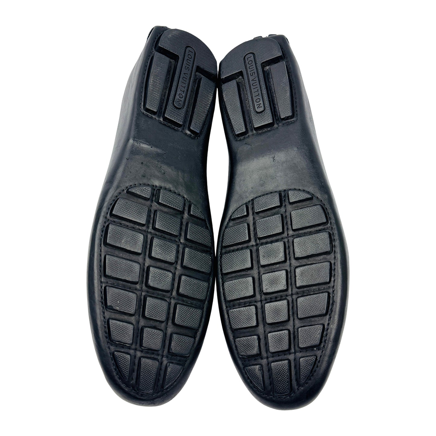 Louis Vuitton Damier Embossed Leather Penny Loafers (Size 43)