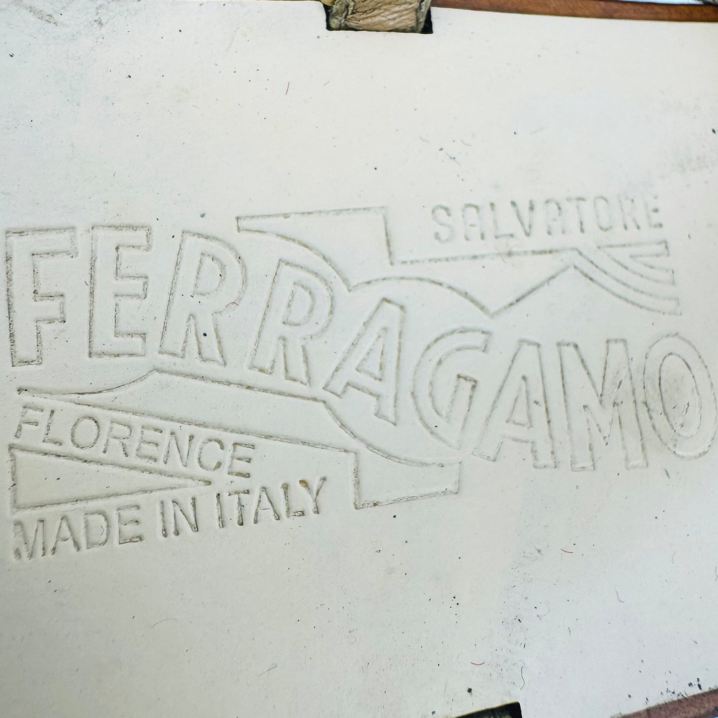 Salvatore Ferragamo Gancini Ankle-Strap Flat Sandals (Size 37.5/38)