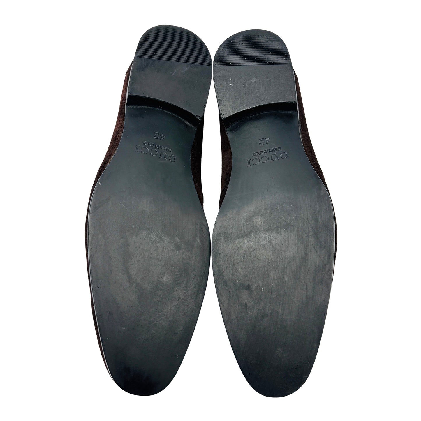 Gucci Men's Horsebit Brown Suede Loafers (Size 43)