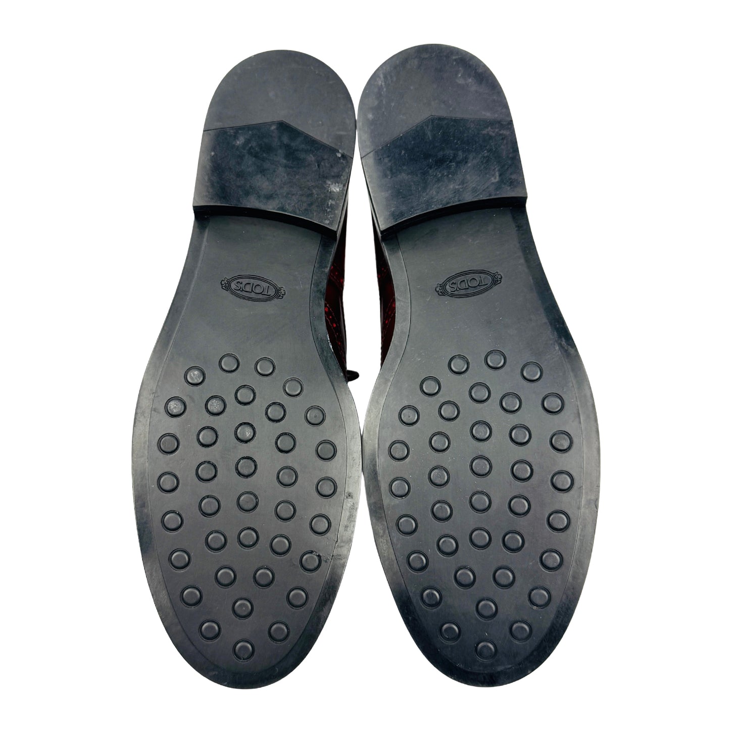 Tod’s Burgundy Patent Leather Derby Shoes (Size 39.5)