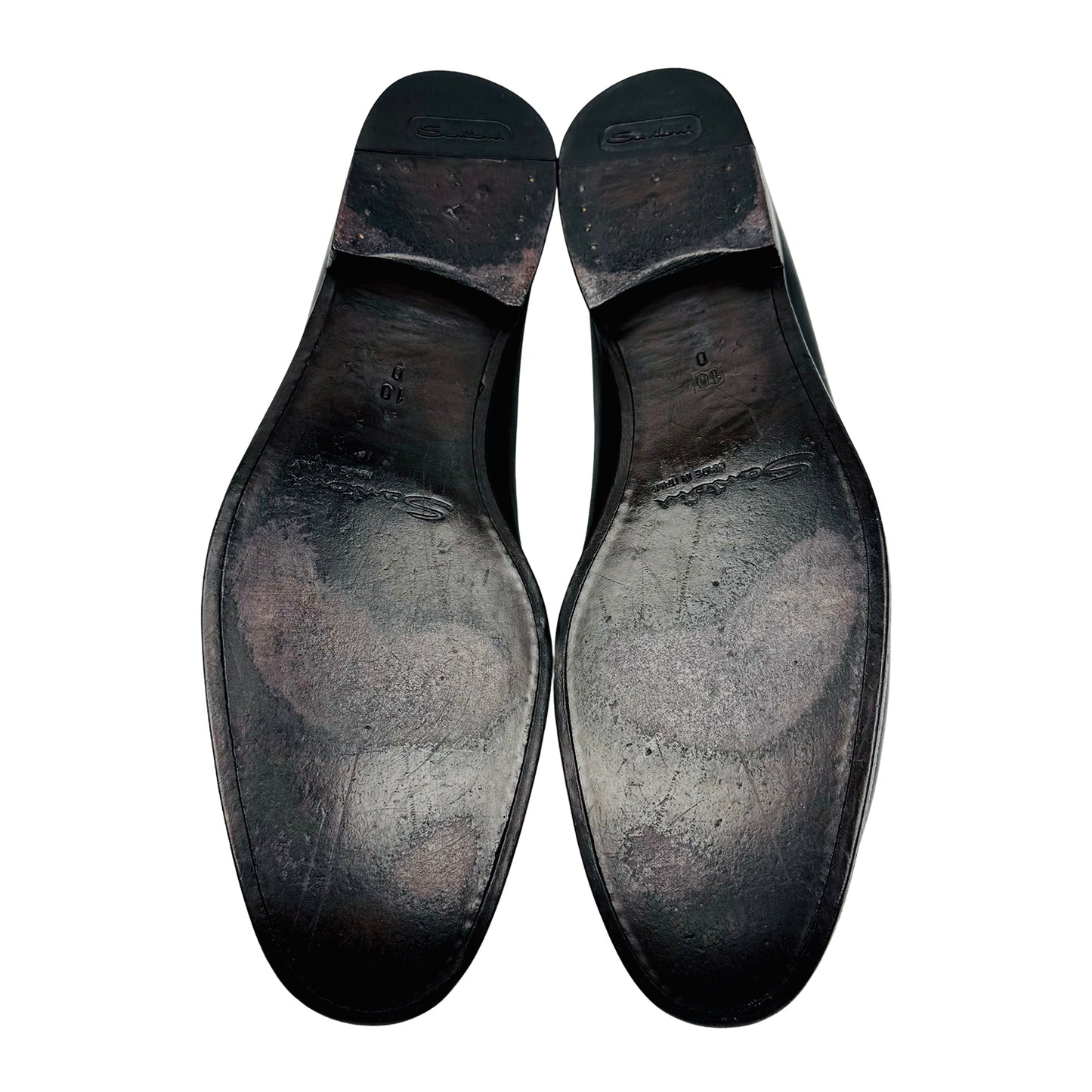 Santoni Fergus Genuine Calfskin Leather Loafers (Size 43/43.5)