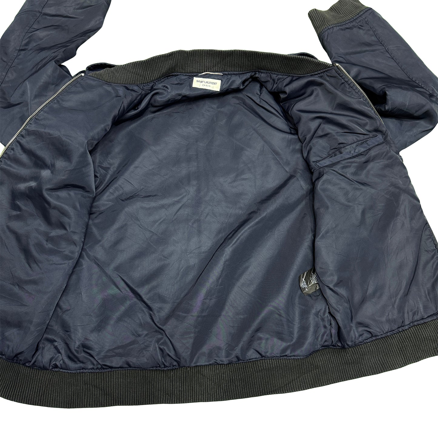 Saint Laurent Men's 'Navy Blue' Bomber Jacket (Size Medium)