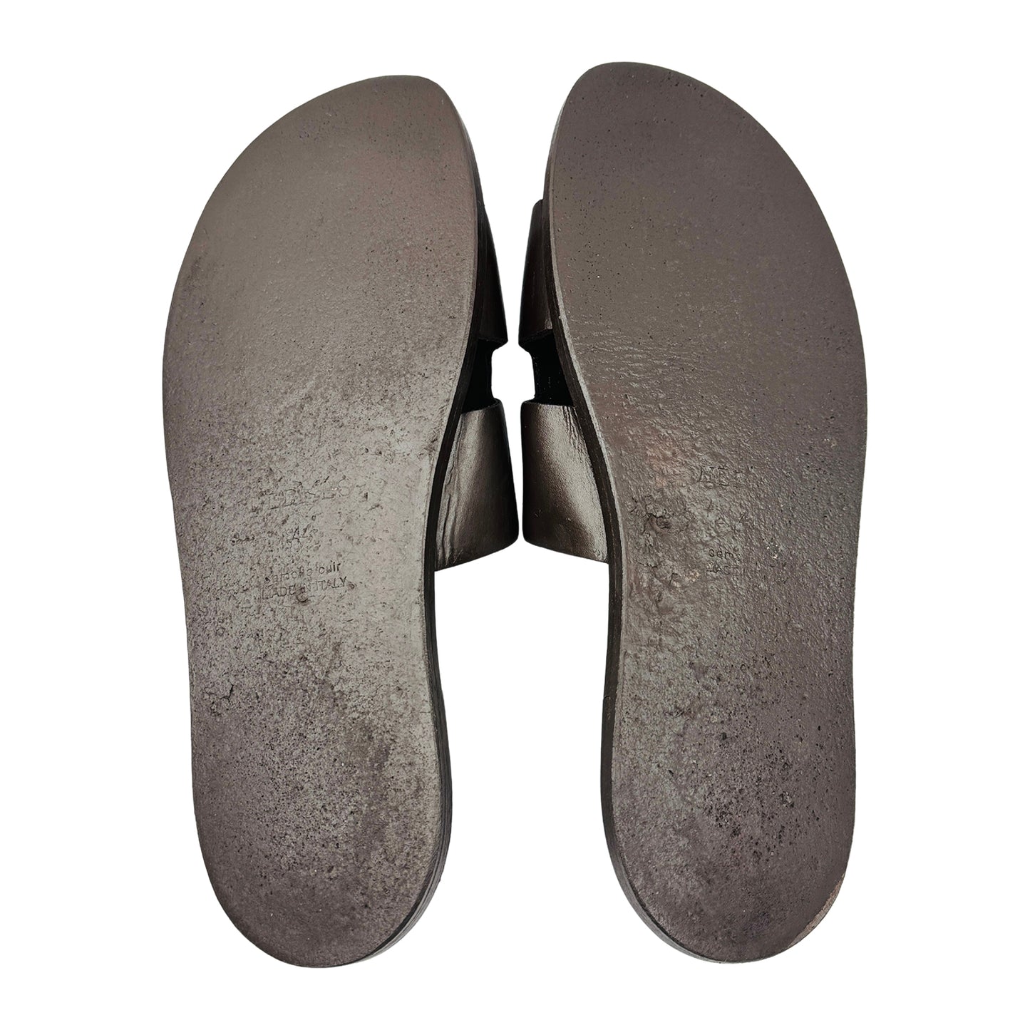 Hermès Izmir 'Dark Chocolate Brown' Slides (Size 43/44)