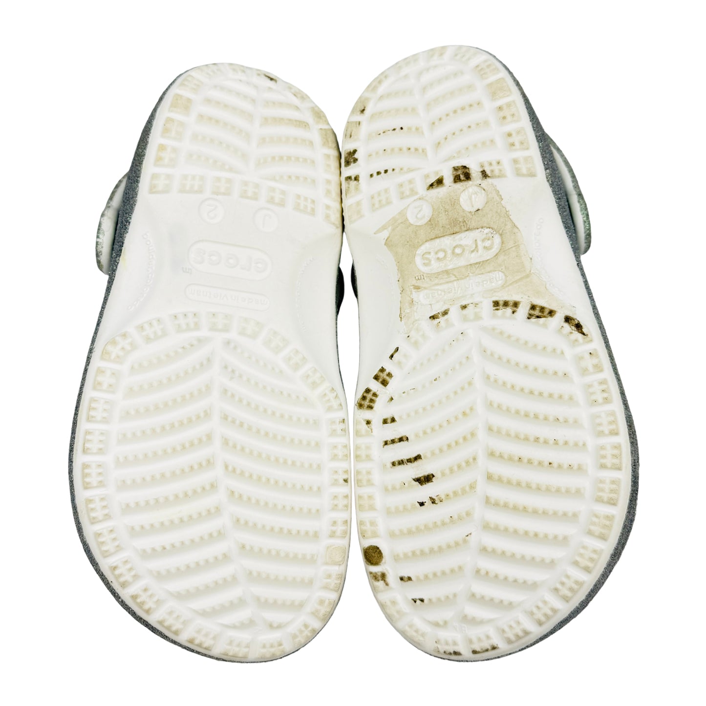 Crocs Classic Iridescent Glitter Clogs (Size 33/34) - 210986