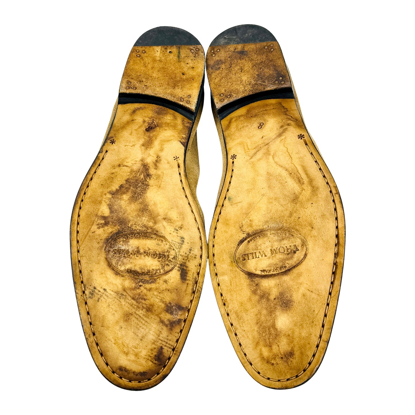 Thom Wills Men's Tan Suede Loafers (Size 42)