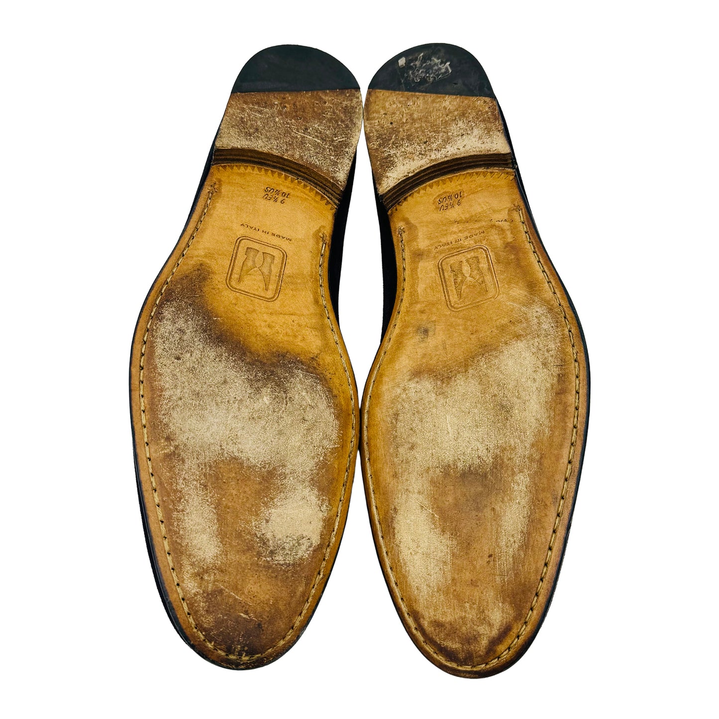 Moreschi Men's Baku Blue Suede Loafer (Size 43.5)