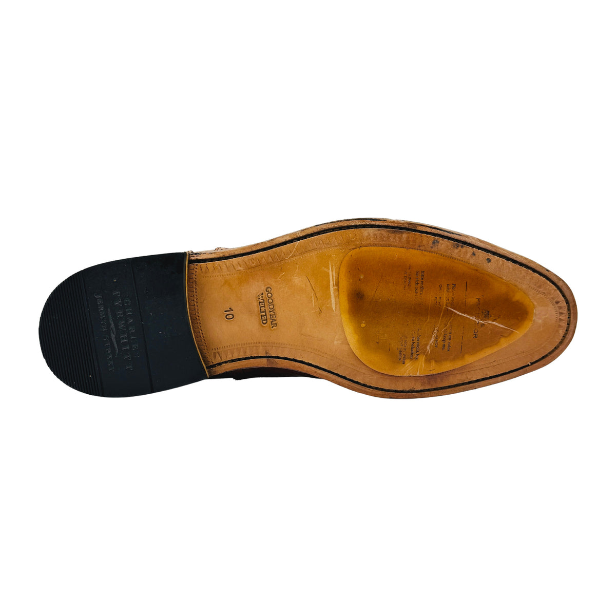 Charles Tyrwhitt Men's Dark Tan Oxfords (Size 44/44.5) - SHC0248CBR