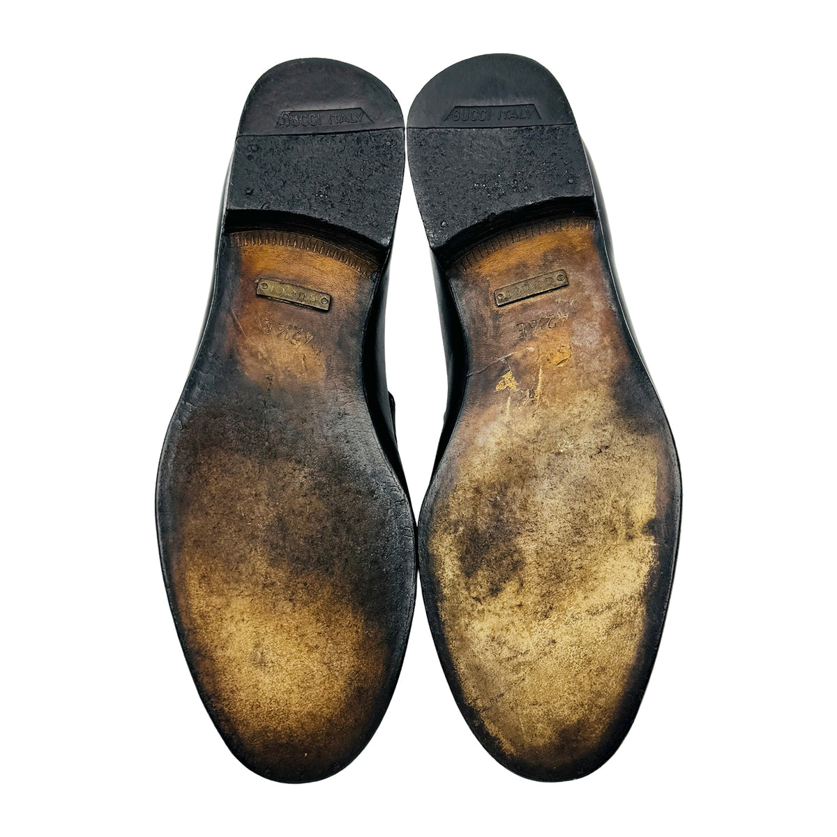 Gucci Black Leather Horsebit Italian Loafers (Size 41)