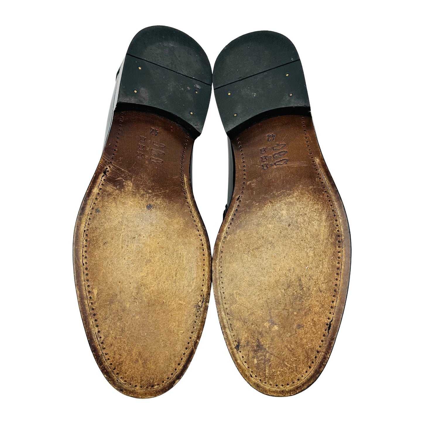 Louis Vuitton Men's Major Black Leather Loafers (Size 42/42.5)