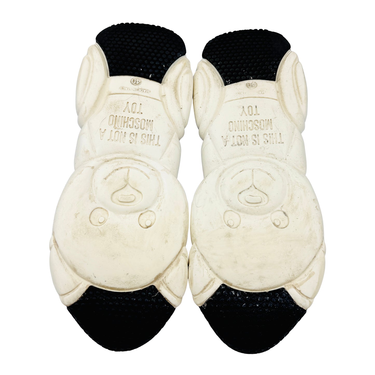 Moschino Bubble Teddy 'Black White 3D' Shoes (Size 40)
