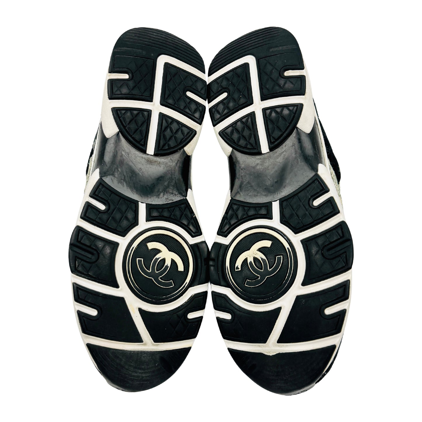Chanel CC Embossed Logo Sneakers (Size 39.5) - G39230