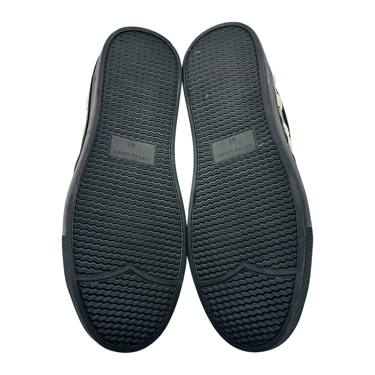 Balmain Paris Black White Logo Print Sneakers (Size 41)