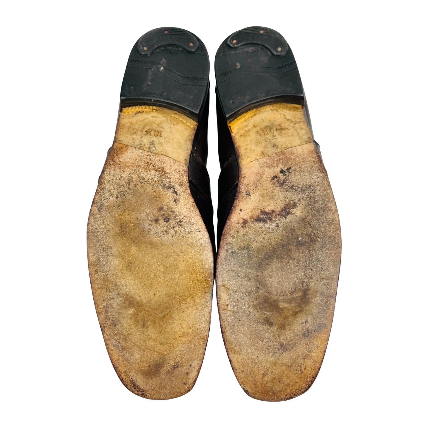 Gucci Men's Brown Leather Horsebit Loafers (Size 44/44.5)