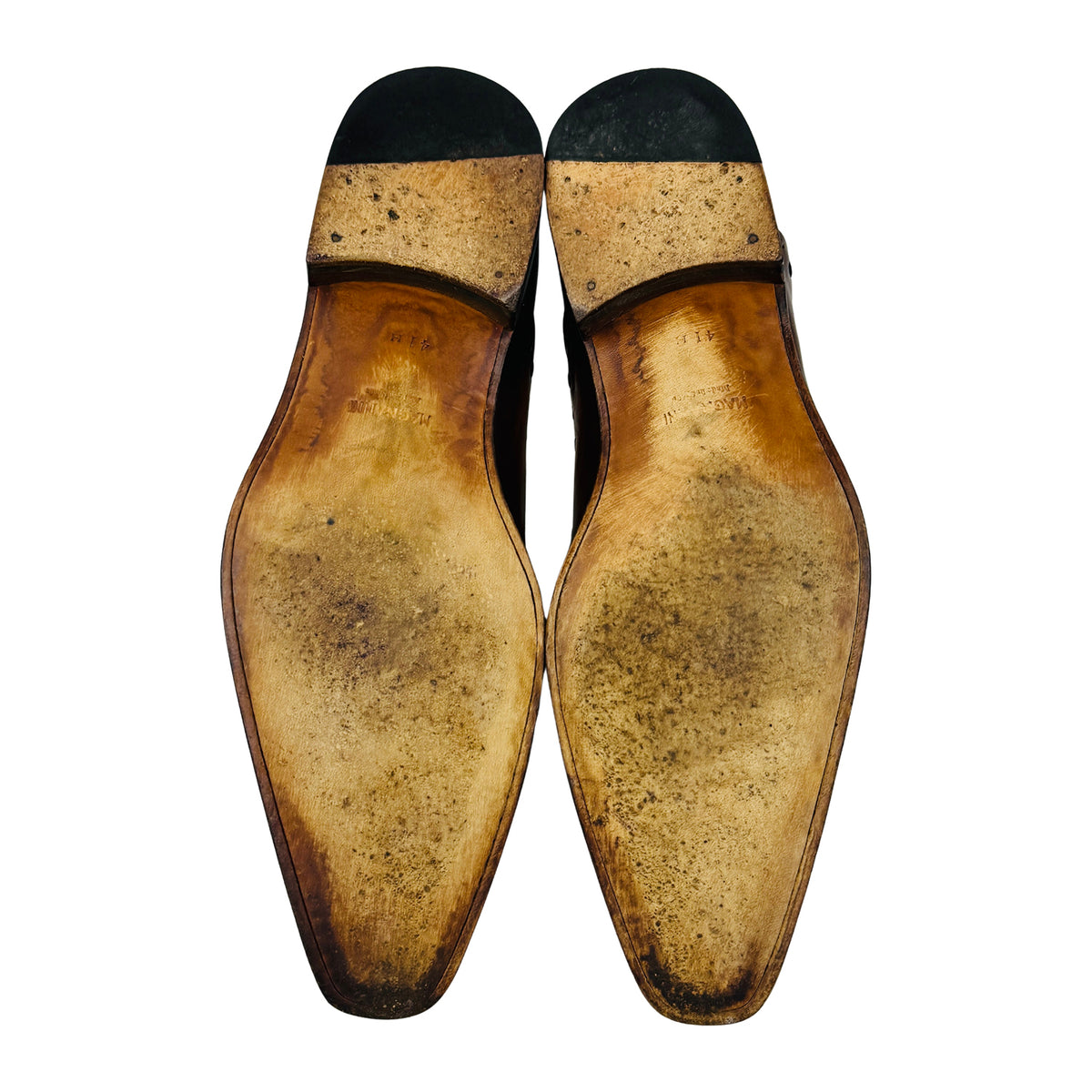 Magnanni Brown Leather Spanish Oxfords (Size 42)