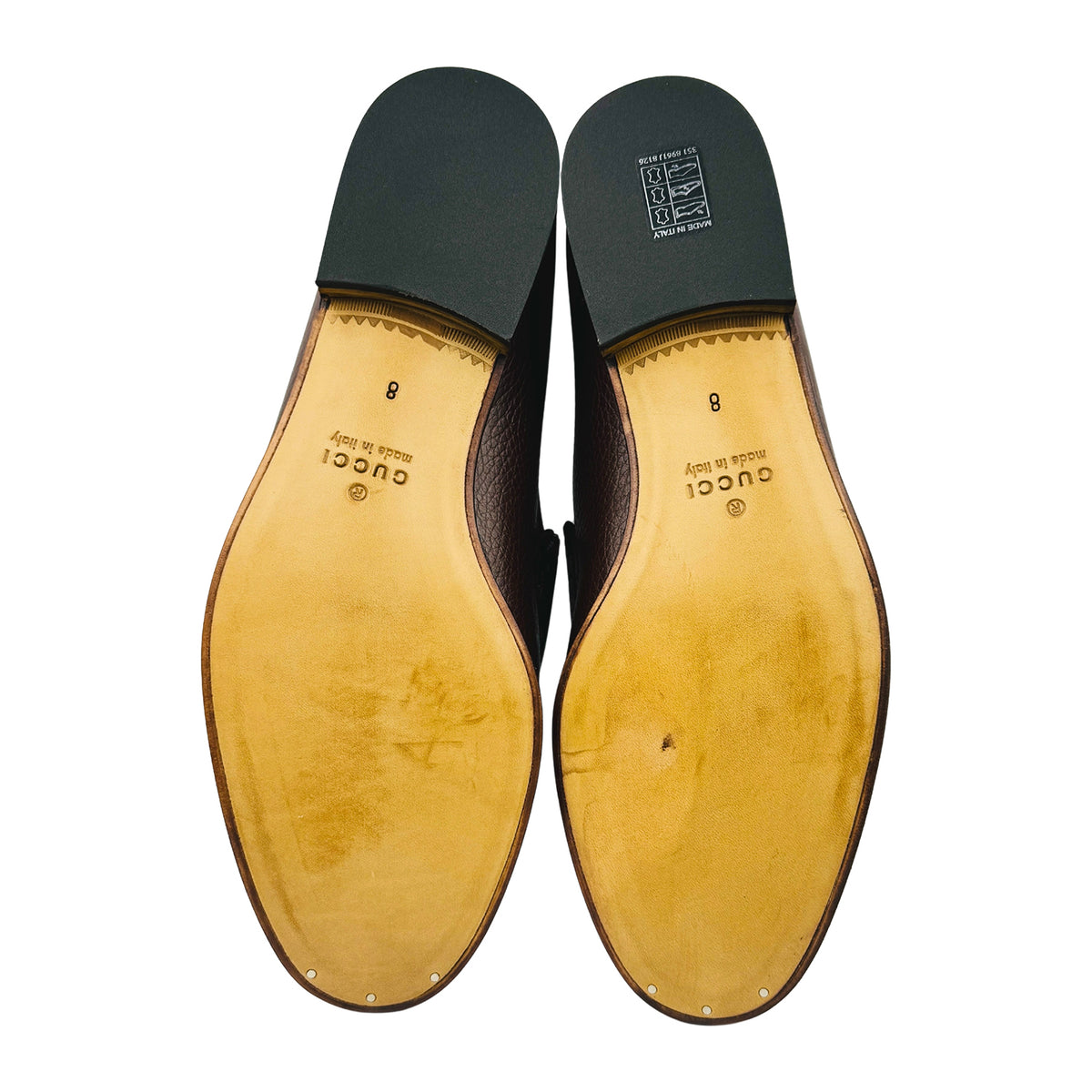 Gucci Dark Brown Leather Italian Loafers (Size 42.5) - 367762