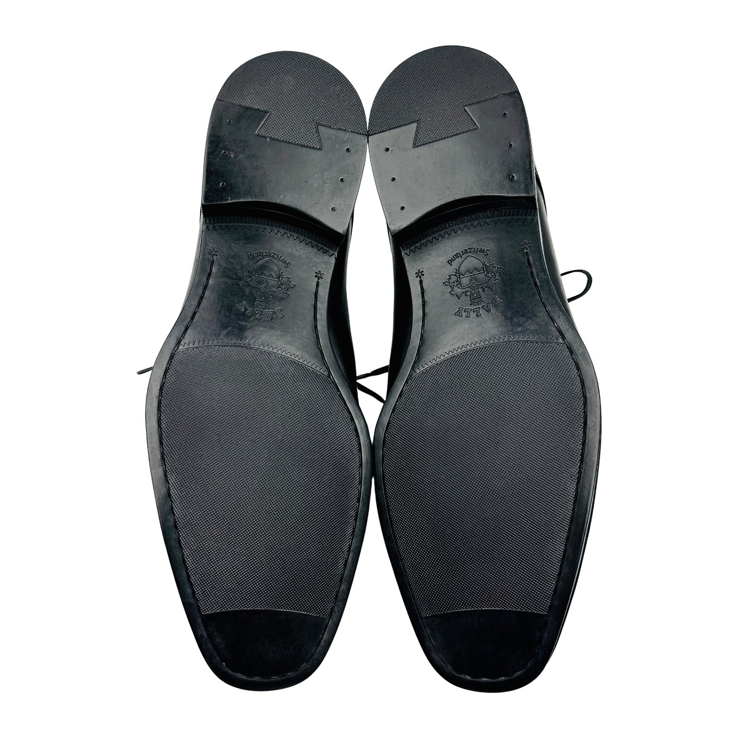 Bally Men's Black Leather Derby Shoes (Size 41)