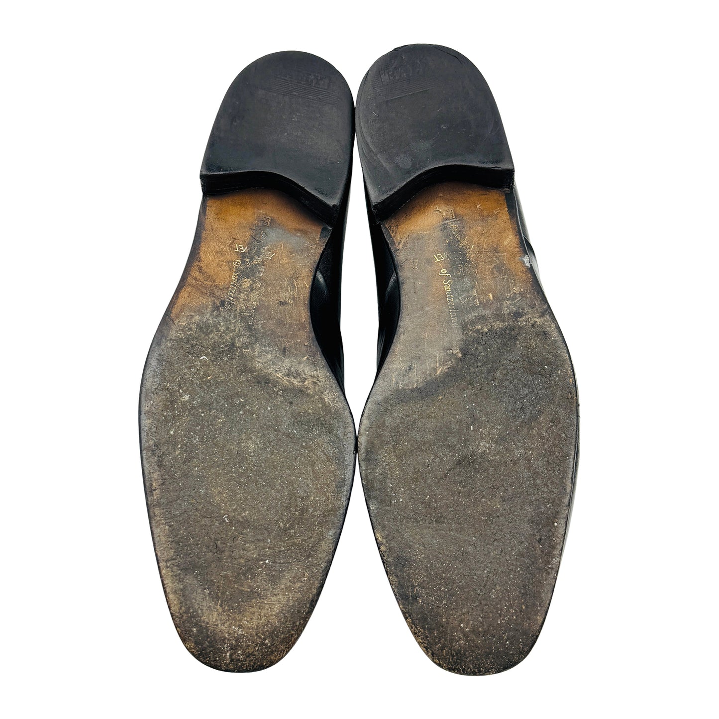 Bally Men's Black Leather Loafers (Size 42)