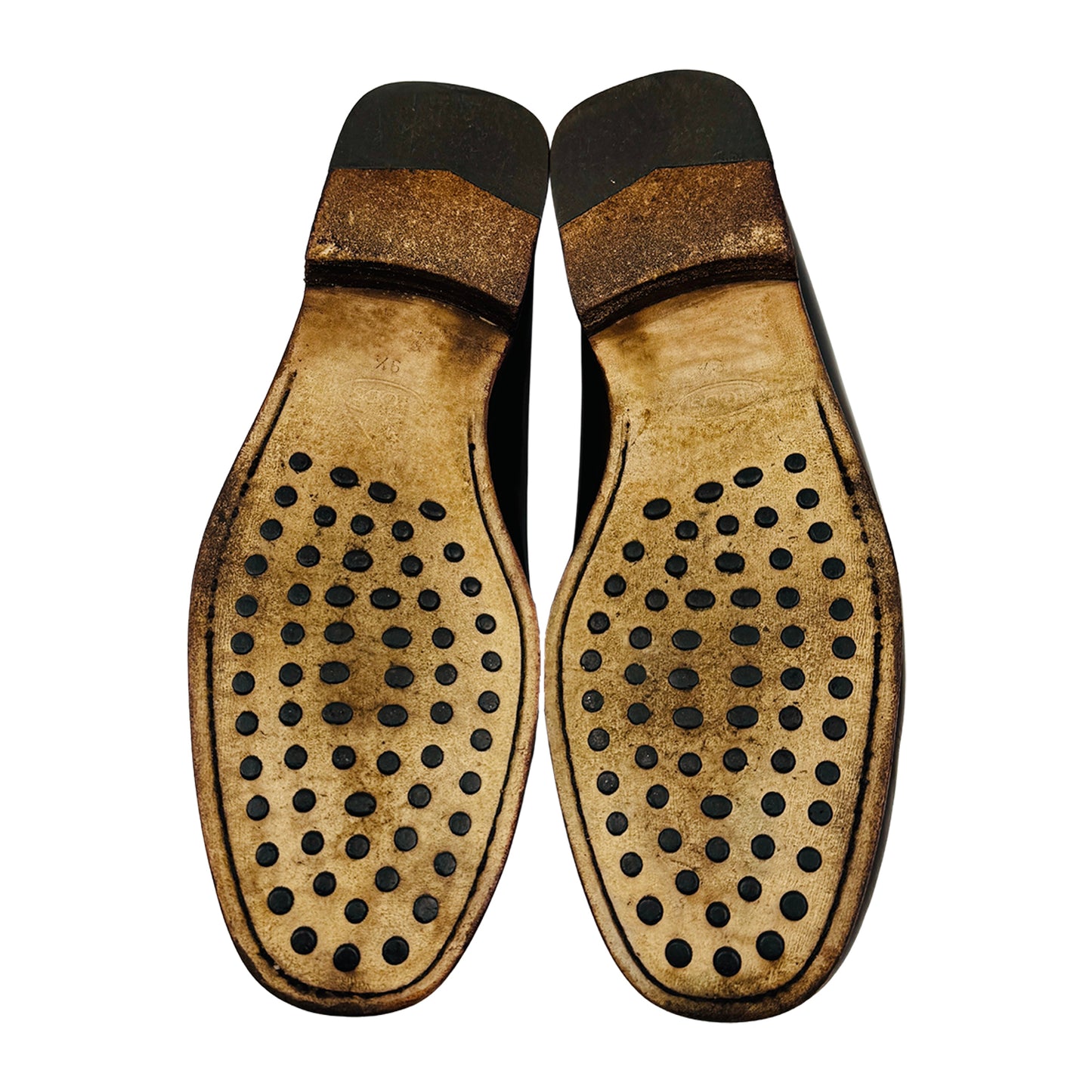 Tod's Men's Cognac Brown Leather Loafers (Size 43)