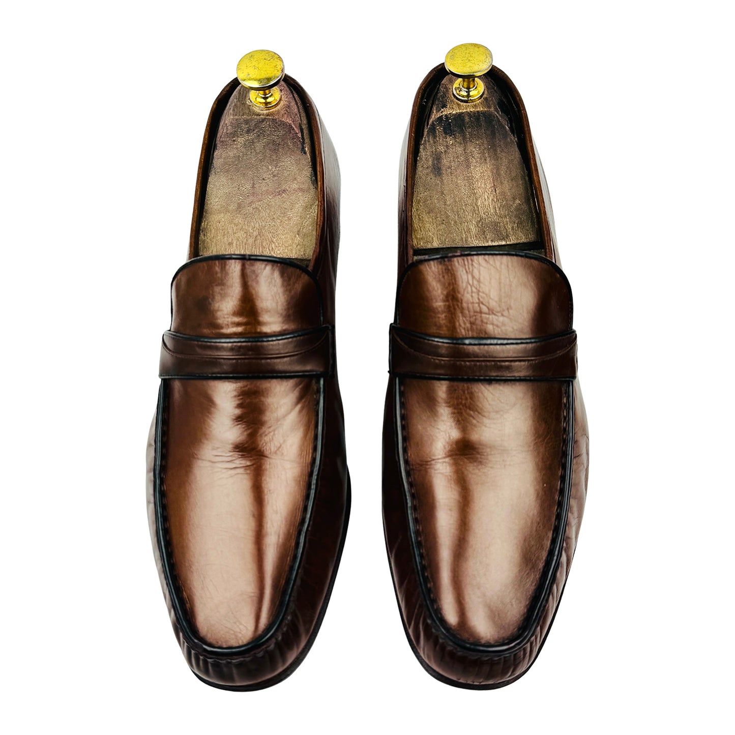 Bally Brown Leather Penny Loafers (Size 41.5)