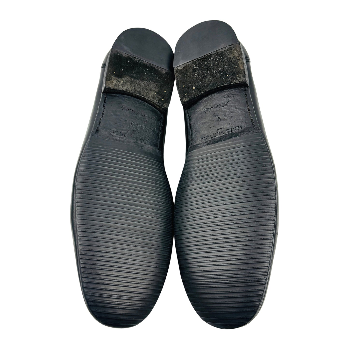 Louis Vuitton Black Damier Infiniti Embossed Leather Loafers (Size 43)