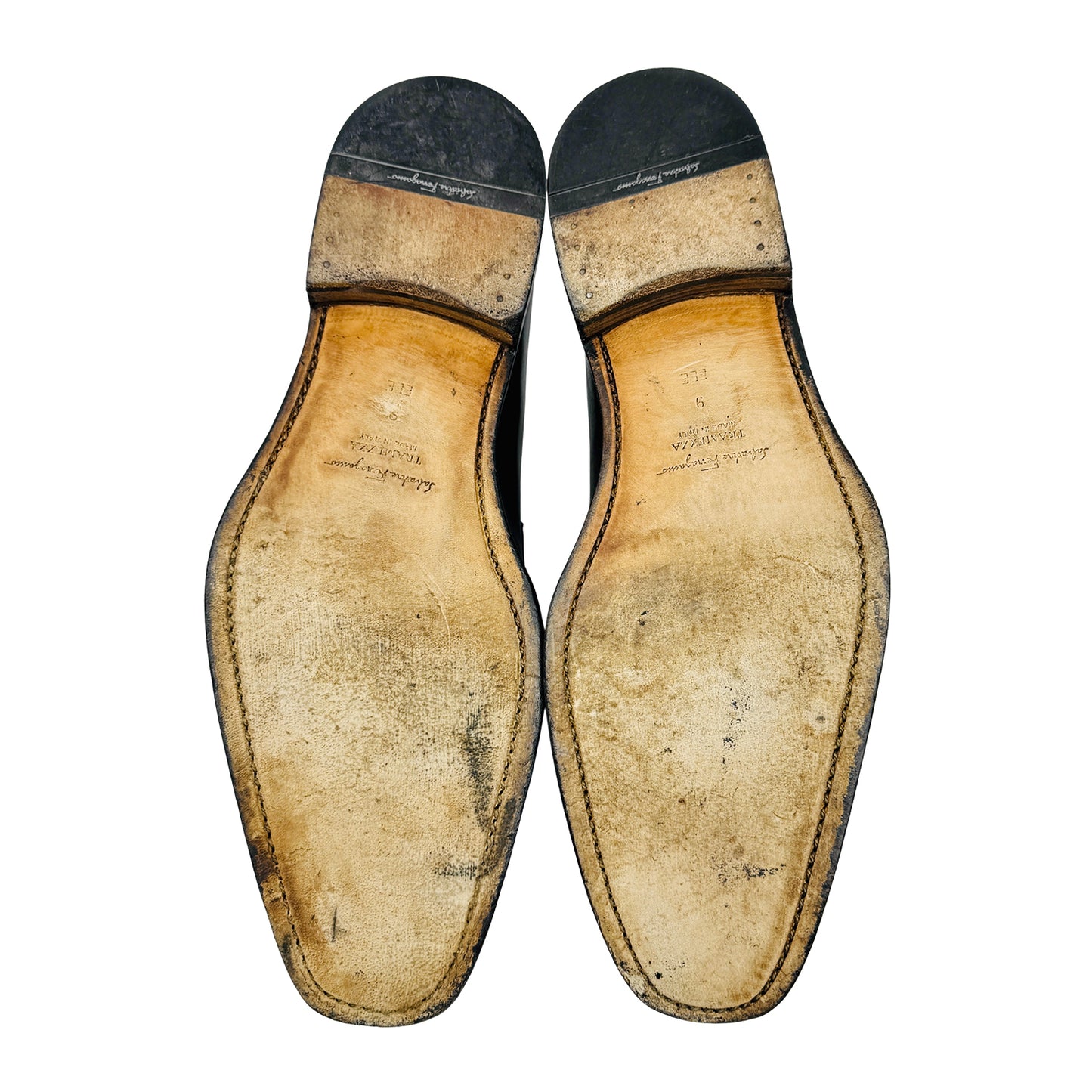 Salvatore Ferragamo Men's Black Penny Loafers (Size 43)