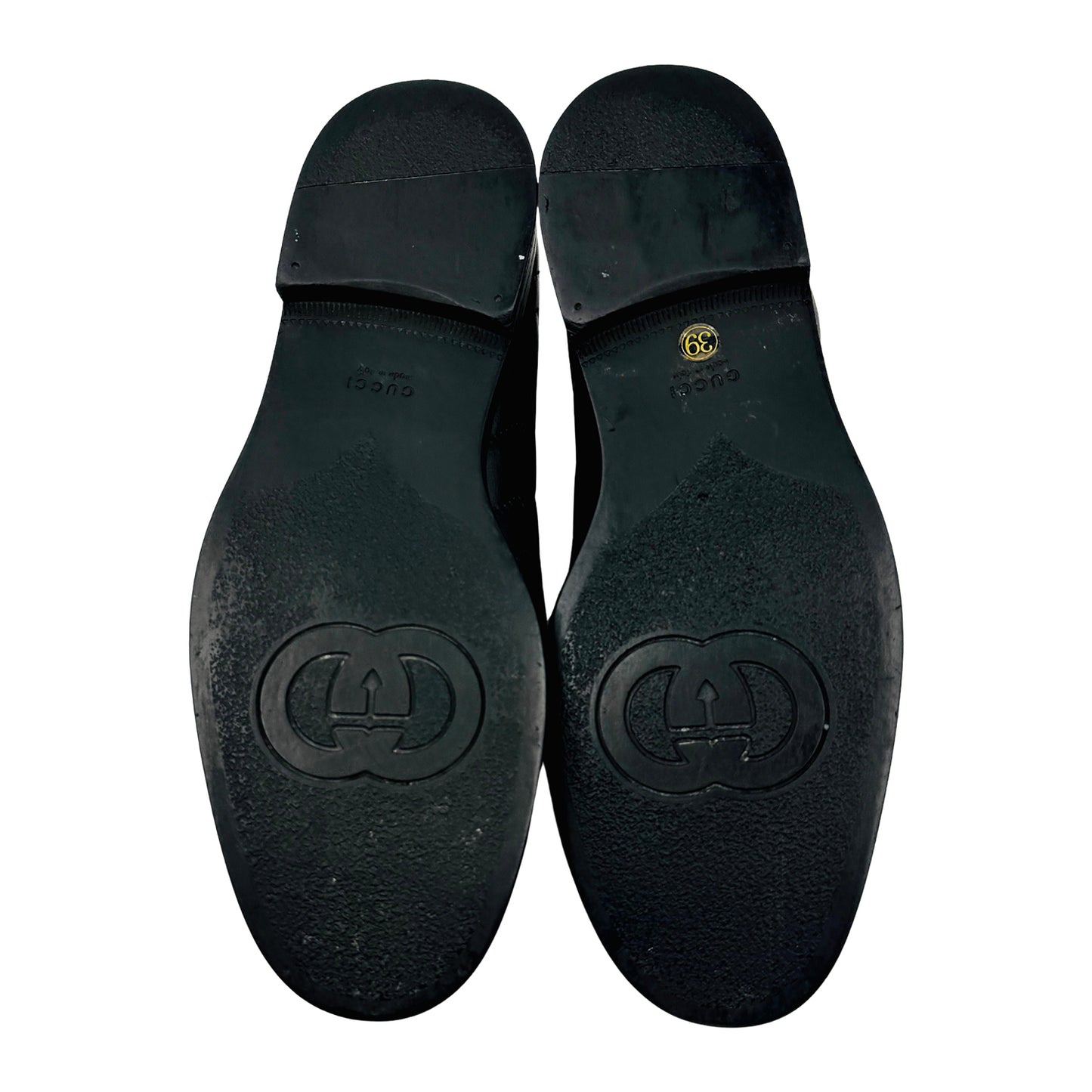 Gucci Double G Marmont Black Leather Loafers (Size 40)