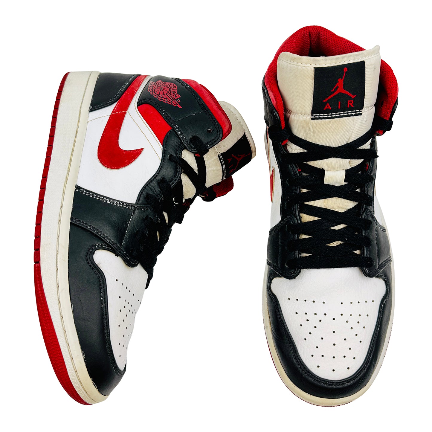 Nike Air Jordan 1 Mid 'Gym Red' Sneakers (Size 42.5) - 554724-122