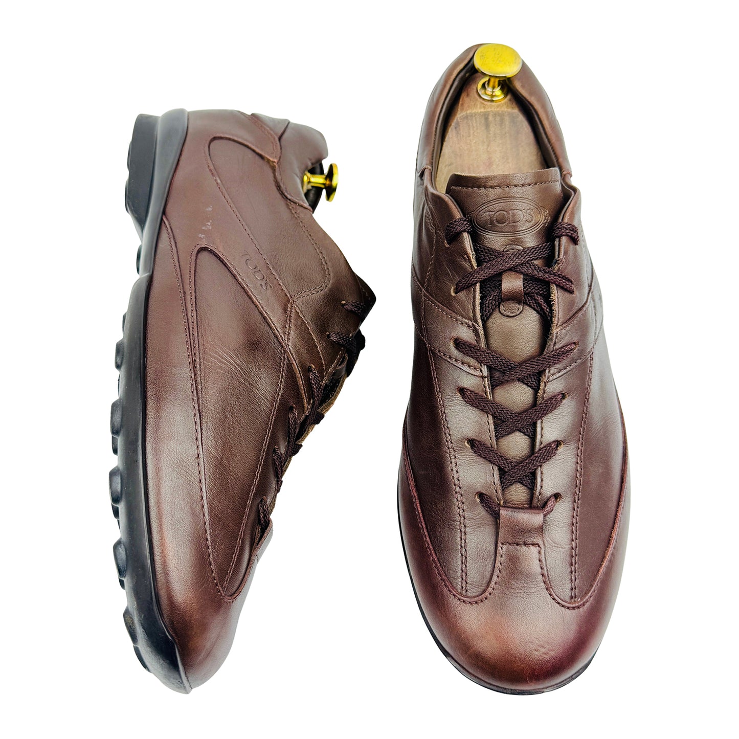 Tod’s Men's Dark Brown Lace-Up Sneakers (Size 42.5)