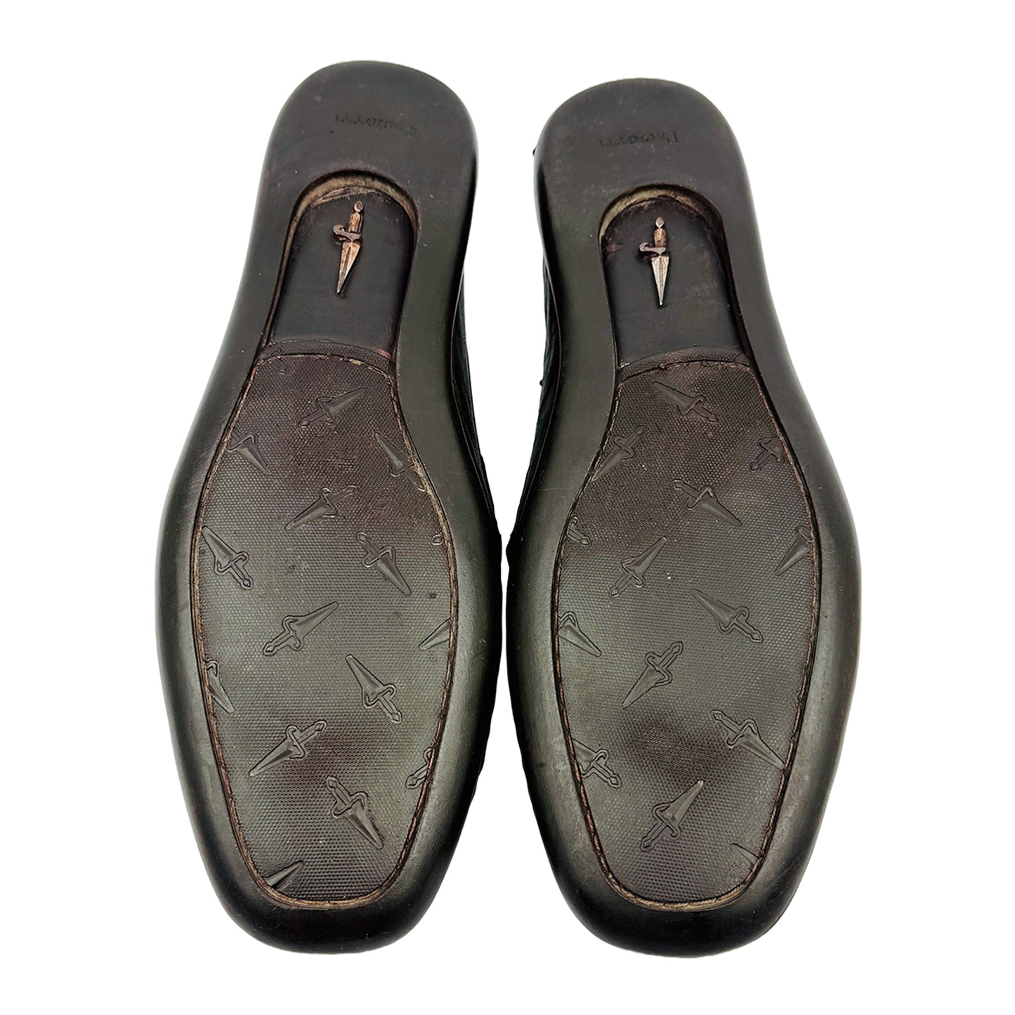 Outsole image of Cesare Paciotti Men's Brown Leather Loafers (Size 44/44.5)