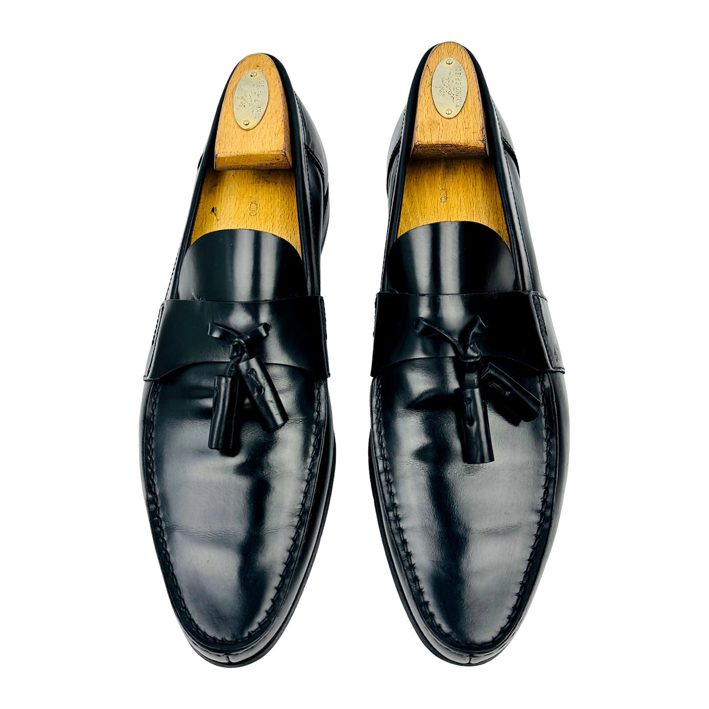 Prada Brushed Leather Tassel Loafers (Size 41.5/42)