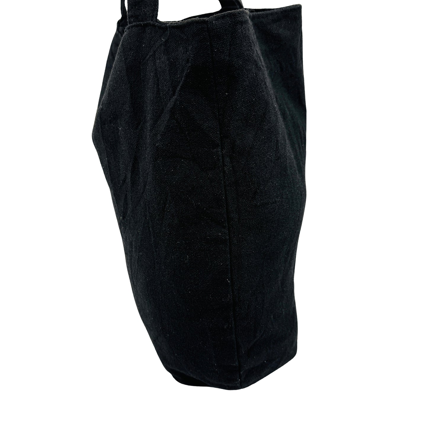 Saint Laurent Parfums Black Cotton Canvas Tote Bag