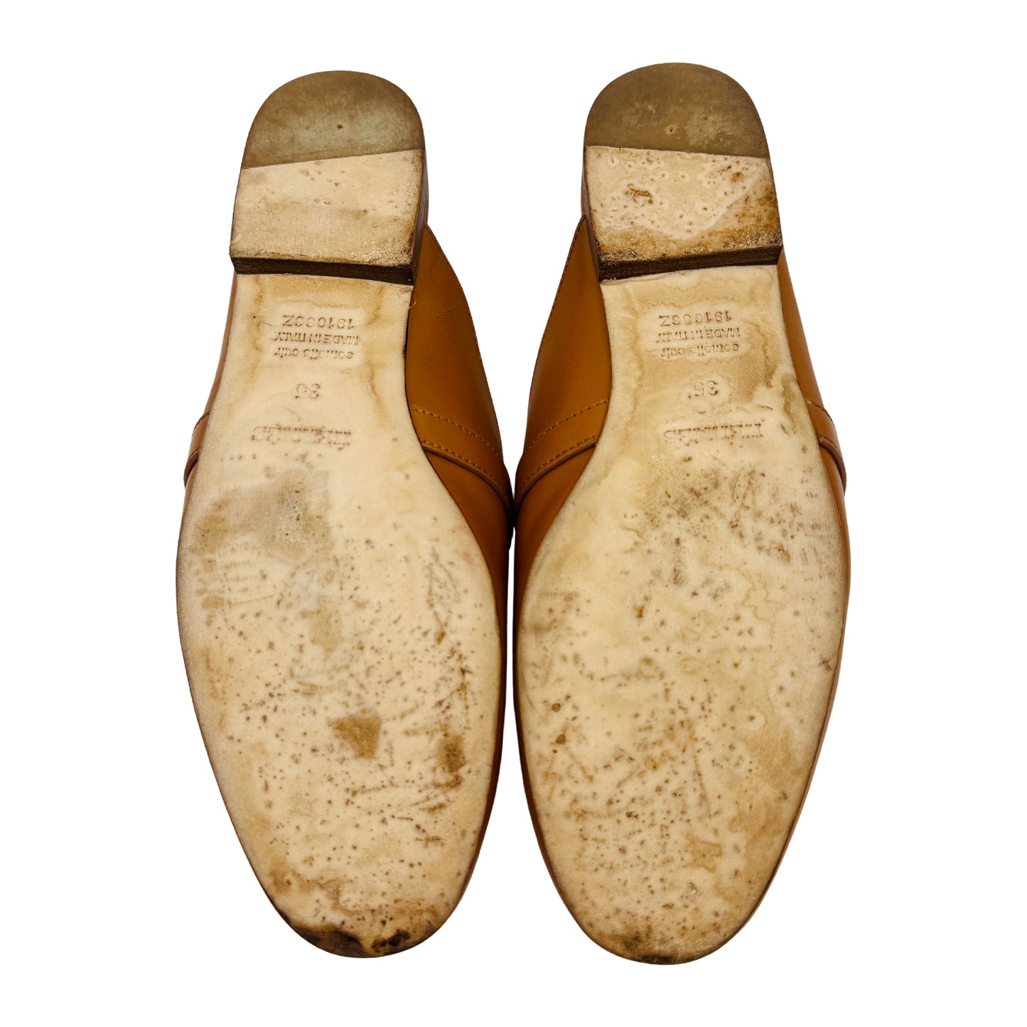 Hermès Women's Oz Brown Leather Mules (Size 35.5) - 191086Z